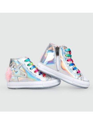 Dadwolf Dadwolf Unicorn Hologramlı Kız Sneakers