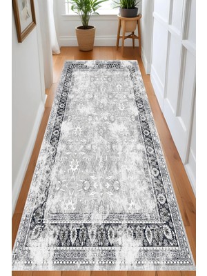 Rovigo Home Dijital Baskı Yıkanabilir Kaymaz Taban Salon Halısı ve Yolluk RV120-FNL426