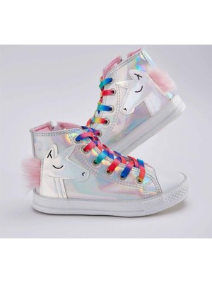 Dadwolf Dadwolf Unicorn Hologramlı Kız Sneakers