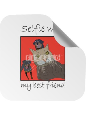 Fizello Selfie With My Best Friend Sticker