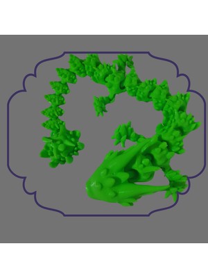 Ayda Hatun Hareketli Ejderha 3D Yeşil Su Ejderhası