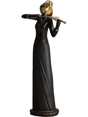 Rennes RGV-B33 Dekoratif Biblo Oda ve Masa Süsü Keman Çalan Kadın