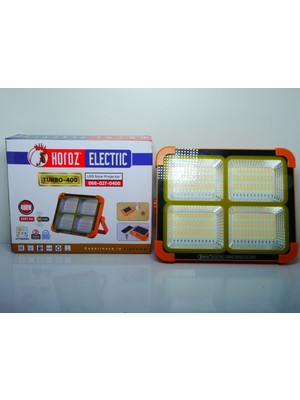 Horoz Electric Hrz 400 Watt Solar Şarjlı 3 Modlu Çakarlı