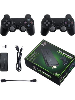 Teknoloji Gelsin Gaming Atari 2.4g Uyumlu Kablosuz Çift Kol Atari Retro 20000 Oyun Game Stick