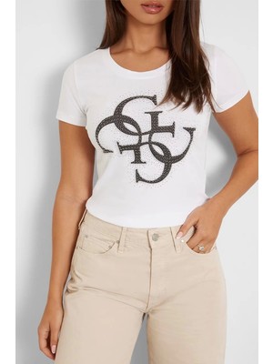 Guess Ss Rn 4g Logo Tee T-Shirt