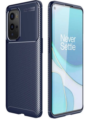 Adige Oneplus 9 Pro Kılıf Negro Karbon Desen Silikon