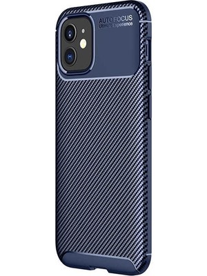 Adige Apple iPhone 12 Mini Kılıf Negro Karbon Desen Silikon