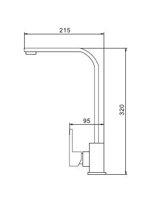 Fleko Siyah Dik Eviye Bataryası SSC4-S4B