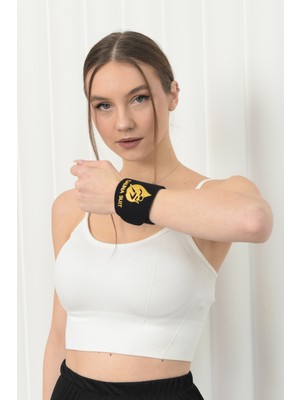 Sauna Suit Bilek Egzersizleri Için Neopren Kumaş Ayarlanabilir Cırtlı Bilek Bandı