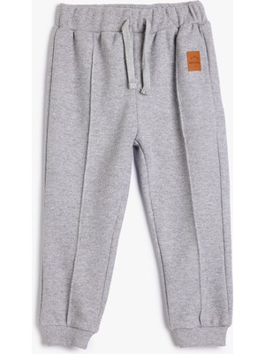 Koton Jogger Eşofman Altı Beli Bağlamalı Aplike Detaylı