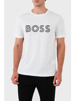 Boss Pamuklu Regular Fit Bisiklet Yaka T-Shirt Erkek T-Shirt 50519358 100