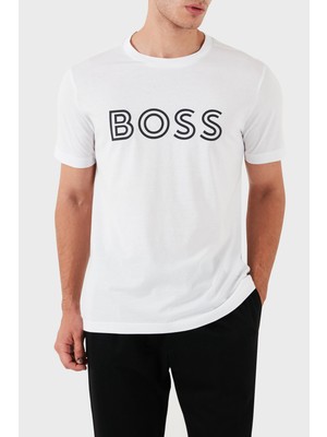 Boss Pamuklu Regular Fit Bisiklet Yaka T-Shirt Erkek T-Shirt 50519358 100