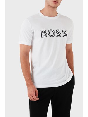 Boss Pamuklu Regular Fit Bisiklet Yaka T-Shirt Erkek T-Shirt 50519358 100