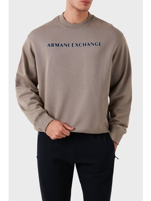 Armani Exchange Pamuklu Bisiklet Yaka Sweat Erkek Sweat 6dzmba Zjadz 17AC