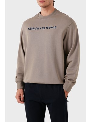 Armani Exchange Pamuklu Bisiklet Yaka Sweat Erkek Sweat 6dzmba Zjadz 17AC