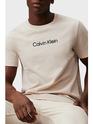 Calvin Klein Pamuklu Bisiklet Yaka T-Shirt K10K113118ACE Erkek T-Shirt K10K113118 Ace