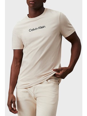 Calvin Klein Pamuklu Bisiklet Yaka T-Shirt K10K113118ACE Erkek T-Shirt K10K113118 Ace