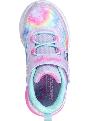 Skechers Flutter Heart Lights - Groovy Swirl Işıklı Kız Bebek Spor Ayakkabı