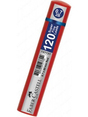Faber-Castell Grip Min 0 7 mm Kırmızı Tüp 120'li Kalem Ucu
