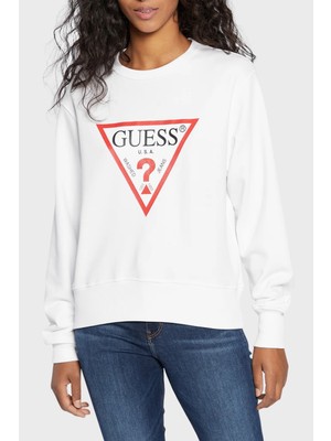 Guess Cn Original Pamuklu Regular Fit Bisiklet Yaka Sweat W2YQ16KBA11 Bayan Sweat W2YQ16 KBA11 G011