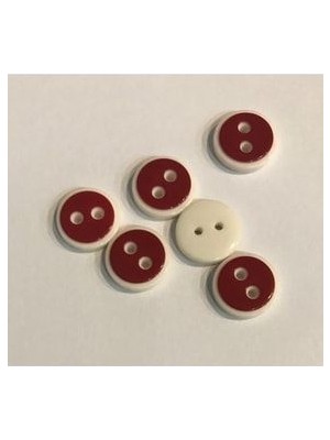 öztürk Beyaz Çember Bebe Düğmesi. 1.4cm 6'lı Paket.