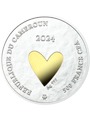 Agakulche Love Wedding 2024 17.5 Gram Gümüş Sikke Coin (999.0)