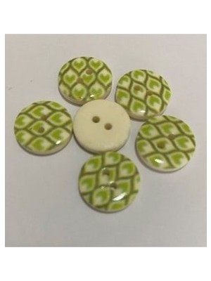 öztürk Porselen Kaplı Bebe Düğme. 1.5cm 6'lı Paket.