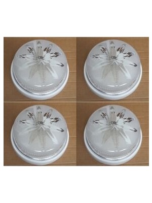 Nisaca Elektrohan Tavan Lambası Glop Armatür. 4lü Avantaj Paket. Wc Tuvalet Banyo Balkon Merdiven Teras