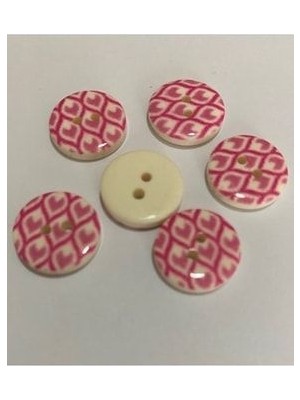 öztürk Porselen Kaplı Bebe Düğme. 1.5cm 6'lı Paket.
