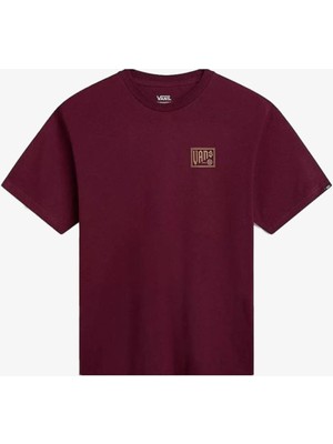 Vans Bloomed 66 Ss Crew Tee-B Erkek Bordo T-Shirt VN000HX8BRG1