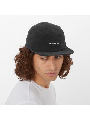 Salomon Five Panel Unisex Şapka - Siyah