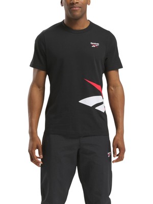 Reebok Rı Cross Check Tee Siyah Erkek Kısa Kol T-Shirt