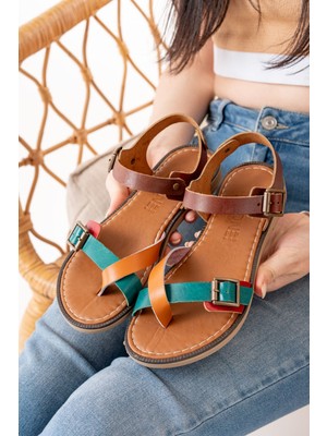 Multi Ortopedik Deri Kadın Sandalet