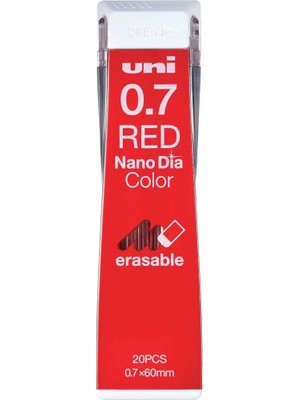 Uni Nano Dia  0.7 mm Kalem Ucu -Red