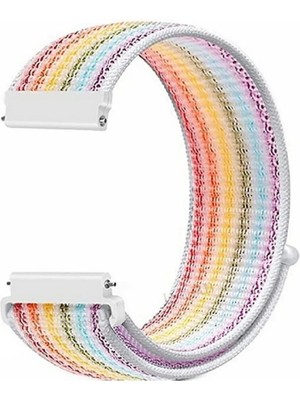34center Haylou Solar Pro / Lite Hasır Dokuma Kumaş Kordon (22MM)