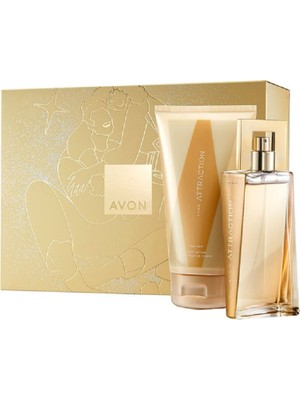Avon Attraction Kadın Parfüm Hediye Seti 50 ml EDP Şık Tasarım ile Özel Hediye Seçeneği