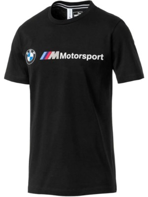 Bmw M Motorsport Logo Erkek T-Shirt Siyah