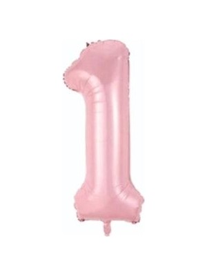 Asöy Pembe Rakam Folyo Balon 76 cm Orta Boy Balon 34 Inç Orta Boy Rakam Folyo Falon