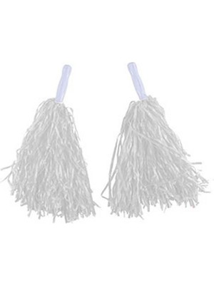 Store 10 Adet 23 Nisan Beyaz Amigo Ponpon