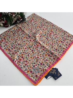 Levidor Levi'dor Kristal Eşarp Yeni Sezon Efsane Çiçek Desen LTK9003