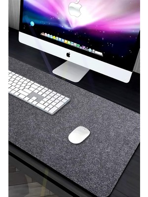 Nurnivus Keçe Çalışma Masası Düzenleme ve Oyuncu Mouse Pedi Ofis Masa Üstü Düzenleyici Mat 40X80 cm