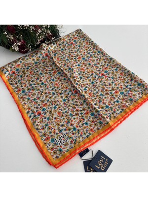 Levidor Lêvi D'or Levi'dor Kristal Eşarp Yeni Sezon Efsane Çiçek Desen LTK9001