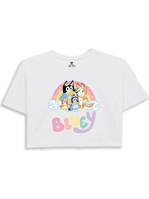 EZ Design Bluey Baskılı Crop T-Shirt