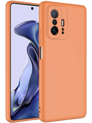 Adige Xiaomi Mi 11T Pro Kılıf Lansman Içi Kadife Silikon + Ekran Koruycu