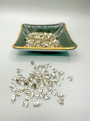 Egem Aksesuar Kolye Bileklik Sıkma Aparatı Gümüş Kaplama 200 Adet