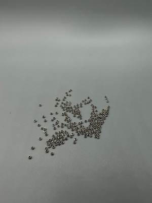 Egem Aksesuar Bit Kapama 500 Adet Gümüş Kaplama 2.5 mm Takı Biti Bit Kapama