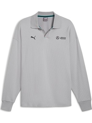 Puma Mapf1 Longsleeve Polo Erkek Günlük Uzun Kollu Polo Tişört 62733902 Gri
