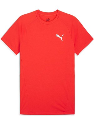 Puma Evostripe Tee Erkek Günlük Tişört 68169718 Kırmızı
