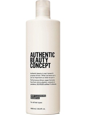 AUTHENTIC BEAUTY ディープクレンジング シャンプー 1000ml Authentic Beauty Concept Şampuanlar ve Fiyatları - Hepsiburada.com