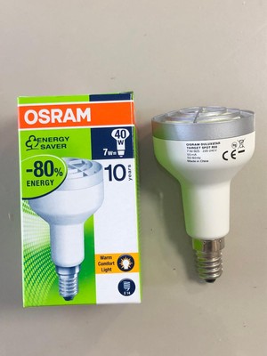 Osram 5 Adet Osram R50 Spot Ampul -7W=40W Sarı 2500 Kelvin Tasarruflu Lamba - E14 Ince Duylu